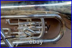 Mack Brass EU1150S 4 Valve Compensating Silver Euphonium w Case
