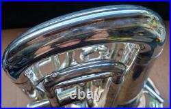 Mack Brass EU1150S 4 Valve Compensating Silver Euphonium w Case