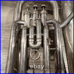 Martin Handcraft Elkhart, IND Silver Plate Baritone Horn #61916