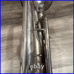 Martin Handcraft Elkhart, IND Silver Plate Baritone Horn #61916