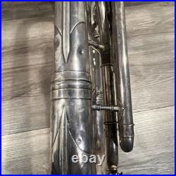 Martin Handcraft Elkhart, IND Silver Plate Baritone Horn #61916
