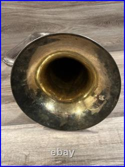 Martin Handcraft Elkhart, IND Silver Plate Baritone Horn #61916