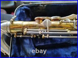 Martin Indiana Tenor Saxophone RMC Badge Early 60's Silver Keys