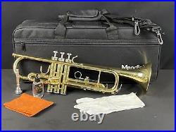 Mendini By Cecilio Bb Trumpet with Case Cloth Oil & Gloves Gold New No Box