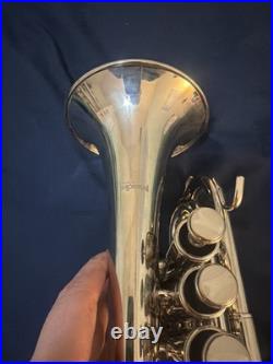 Mendini By Cecilio MPT-L Pocket Trumpet 5772 With Mouthpiece/Case NICE