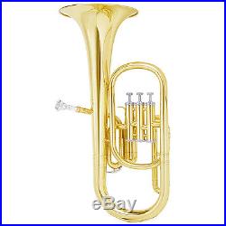 Mendini MAH-L Eb Alto Horn Gold Lacquered +Tuner+Case