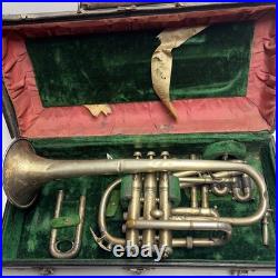 Mid 1930s King H. N. White Cornet Trumpet With Case. 22851