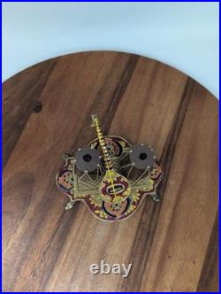 Miniature Brass Sitar & Tabla Set Vintage Indian Musical Instrument Home Decor