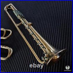 Munkwitz Rostock natural baroque trumpet, crooks, 4x leadpipes, Egger leadpipe