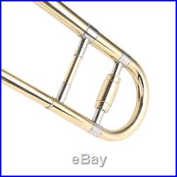 NEWEST! GOLD BAND STUDENT Bb SLIDE TROMBONE with Case and Mouthpiece US Stock BG
