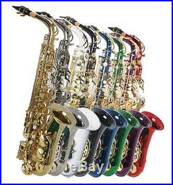 NEW ALL COLOR ALTO SAXOPHONE SAX With5 YEARS WARRANTY