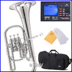 NEW BAND Eb NICKEL ALTO HORN with Stainless Steel Valve