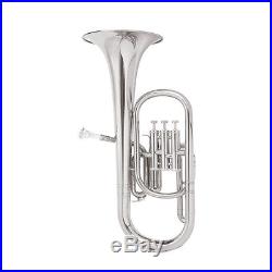 NEW BAND Eb NICKEL ALTO HORN with Stainless Steel Valve