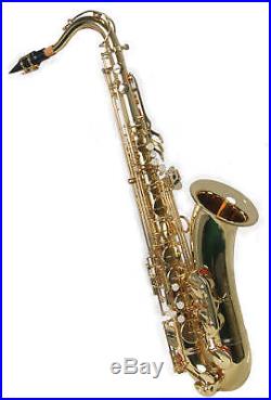 NEW BRASS TENOR SAXOPHONE SAX Withcase Approved+ Warranty