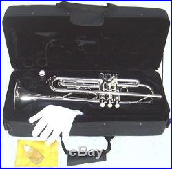 NEW Intermediate SILVER BAND TRUMPET withcase. Approved+Warranty