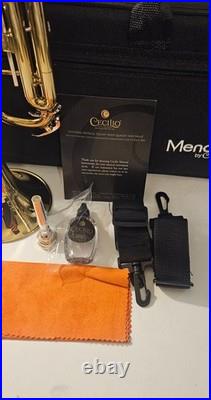 NEW! Mendini Cecilio Trumpet With Case & Xtras