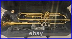 NEW! Mendini Cecilio Trumpet With Case & Xtras