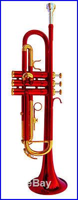 NEW RED BAND TRUMPET WithCASE. 5 YEARS WARRANTY