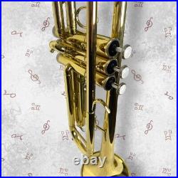 NICE Bundy Selma Gold Student Trumpet Model BTR-130 with Bundy Case & Mouthpiece