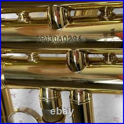 NICE Bundy Selma Gold Student Trumpet Model BTR-130 with Bundy Case & Mouthpiece