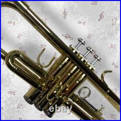 NICE Bundy Selma Gold Student Trumpet Model BTR-130 with Bundy Case & Mouthpiece