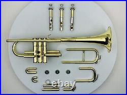 Near-MINT Jupiter C Trumpet Bb BONUS Tuning Slide (2 Trumpets in One)! New Case
