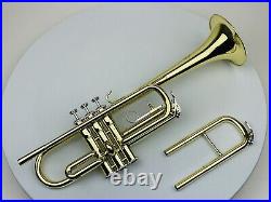 Near-MINT Jupiter C Trumpet Bb BONUS Tuning Slide (2 Trumpets in One)! New Case