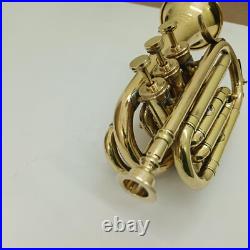 New Antique Musicals Trumpet Pocket Brass Finished Great Sound Trumpet