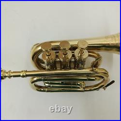 New Antique Musicals Trumpet Pocket Brass Finished Great Sound Trumpet