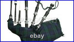New Black Rosewood Silver Mounts/Scottish Bagpipes/Highland bagpipes, Tutor Book