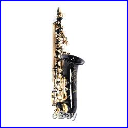 New Brass Eb Alto Saxophone Black Sax with Other Accessories