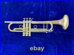 New Carol Brass CTR-5060H-GSS-SLB Pro Bb Trumpet, Satin Lacquered Bell with Case