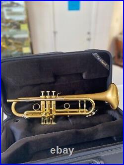 New Carol Brass CTR-5060H-GSS-SLB Pro Bb Trumpet, Satin Lacquered Bell with Case