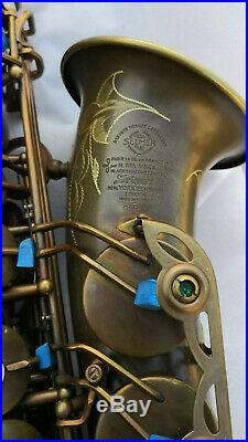 New Mark VI Alto Eb Saxophone Brass Tube E-flat Unique Retro Antique Copper Sax