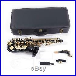 New Professional Brass Band Eb E-flat Alto Saxophone Sax Black with Carry Case