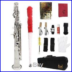 New Professional LADE Soprano Saxophone SAX Bb Brass Lacquered + Case USA Stock