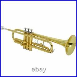 New School Band Paint Gold Brass Bb Trumpet withCase for Student