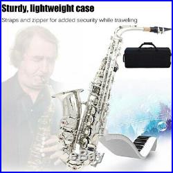 New Student Alto Saxophone E Flat Full Kit With Case Mouthpiece Gloves Reeds Aglet