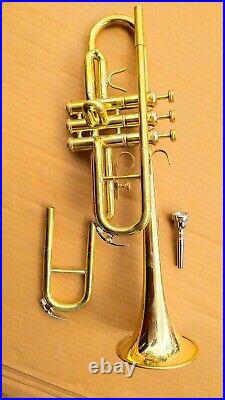 New Year Sale Trumpet New GOLDEN FINISHING C Trumpet Free Case +Mouthpiece