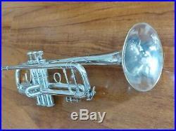 Nice Playing 1983 Silver Plated Bach Stradivarius 37 Professional Trumpet w Case