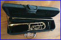 Nice Playing Vintage King 2104 4B Professional Large Bore Trigger Trombone /Case