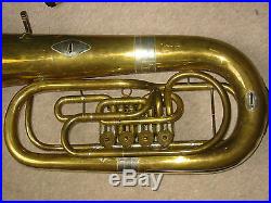 Nice used tuba in F with 4 rotary valves. AMATI
