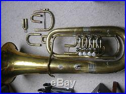 Nice used tuba in F with 4 rotary valves. AMATI