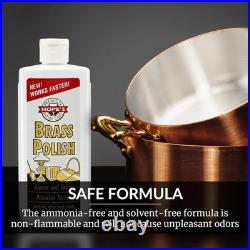 Non-Flammable Brass Polish Safe for Home, Musical Instruments, and More, 8 oz