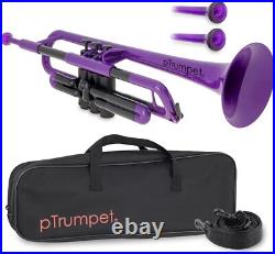 OB pInstrument pTrumpet Plastic Trumpet, Mouthpieces and Carrying Bag, Purple