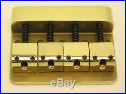 #O 1025B Fender Brass Bass Bridge for P and J Bass- Genuine Kahler NOS Parts