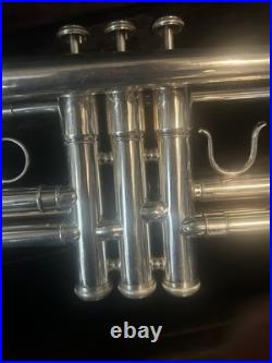Older B. A. C Trumpet Silver Plate, Beginning Pro Model, #V25058