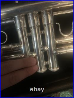 Older B. A. C Trumpet Silver Plate, Beginning Pro Model, #V25058