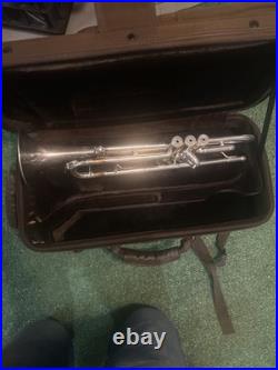 Older B. A. C Trumpet Silver Plate, Beginning Pro Model, #V25058