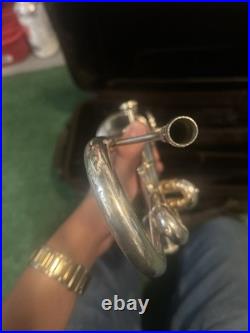 Older B. A. C Trumpet Silver Plate, Beginning Pro Model, #V25058